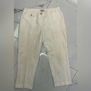 LOFT Off-White Trousers Size 4